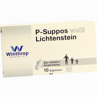P- Suppos Weiß Lichtenstein Zäpfchen 10 Stück