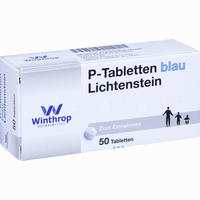 P- Tabletten Blau Lichtenstein 8mm 50 Stück