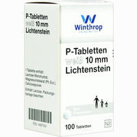 P Tabletten Weiss 10mm Lichtenstein 100 Stück