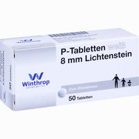 P Tabletten Weiss 8mm Lichtenstein 50 Stück