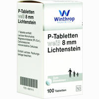 P Tabletten Weiss 8mm Lichtenstein 100 Stück