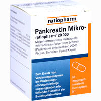 Pankreatin Mikro- Ratiopharm 20.000 Kapseln 50 Stück