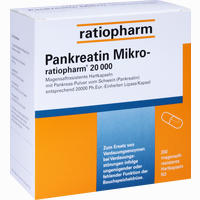 Pankreatin Mikro- Ratiopharm 20.000 Kapseln 200 Stück
