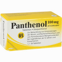 Panthenol 100mg Jenapharm Tabletten 20 Stück