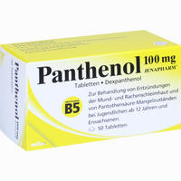 Panthenol 100mg Jenapharm Tabletten 50 Stück