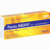 Panto Aristo bei Sodbrennen 20mg Magensaftresistente Tabletten 14 Stück