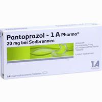 Pantoprazol- 1a Pharma 20mg bei Sodbrennen Tabletten 14 Stück