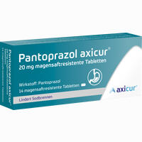 Pantoprazol Axicur 20mg Magensaftresistente Tabletten AXICORP PHARMA 14 Stück