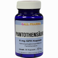 Pantothensäure 6mg Gph Kapseln 30 Stück