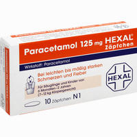 Paracetamol 125 Hexal Zäpfchen 10 Stück