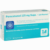 Paracetamol 125mg Supp. - 1 A- Pharma Zäpfchen 10 Stück