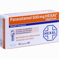 Paracetamol 500 Hexal Zäpfchen 10 Stück