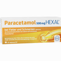 Paracetamol 500mg Hexal bei Fieber und Schmerzen Tabletten 20 Stück