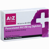 Paracetamol Abz 250mg Zäpfchen 10 Stück