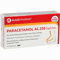 Paracetamol Al 250 Zäpfchen 10 Stück
