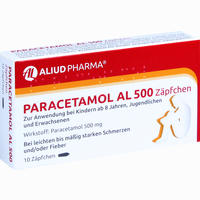 Paracetamol Al 500 Zäpfchen 10 Stück