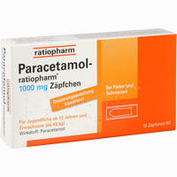 Paracetamol- Ratiopharm 1000mg Zäpfchen 10 Stück