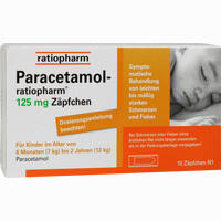 Paracetamol- Ratiopharm 125mg Zäpfchen Säuglingszäpfchen 10 Stück