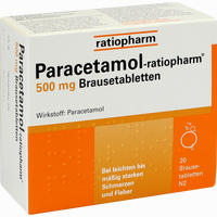 Paracetamol- Ratiopharm 500mg Brausetabletten 20 Stück
