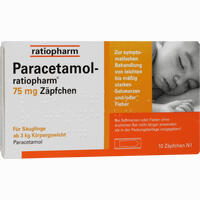 Paracetamol- Ratiopharm 75 Mg Zäpfchen 10 Stück