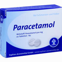 Paracetamol Sophien 500 Tabletten 20 Stück