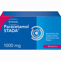 Paracetamol Stada 1000 Mg Erwachsenen- Suppositorien 10 Stück