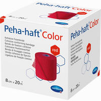 Peha- Haft Color Fixierbinde Latexfrei 8cmx20m Rot 1 Stück