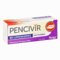 Pencivir bei Lippenherpes Creme Hautfarben 1% 2 g