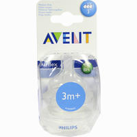 Philips Avent 2 X Airflex Dreiloch- Sauger 2 Stück