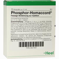 Phosphor Homaccord Ampullen 10 Stück