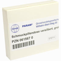 Pillendose Schmuck Versilbert Rund Groß 1 Stück