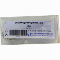 Pinzette Splitter Spitz 8cm mit Lupe 1 Stück