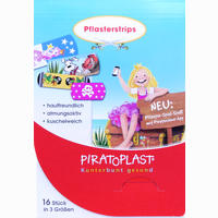 Piratoplast Mädchen Pflasterstrips 3 Größen 16 Stück