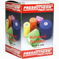 Pressotherm Kohäsive Bandage 8cmx4m Grün Binde 1 Stück