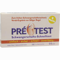 Pretest 2 Schwangerschafts- Schnelltests 2 Stück