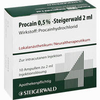 Procain 0.5% Steigerwald Injektionslösung 10 x 2 ml