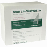 Procain 0.5% Steigerwald Injektionslösung 100 x 2 ml