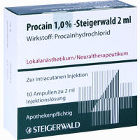 Procain 1% Steigerwald Injektionslösung 10 x 2 ml
