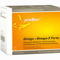 Prosan Ginkgo + Omega- 3 Forte Kapseln 120 Stück