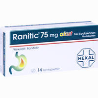 Ranitic 75 Akut bei Sodbrennen Filmtabletten 14 Stück