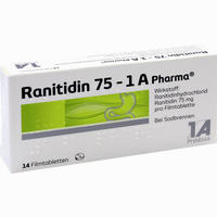 Ranitidin 75 - 1a Pharma Filmtabletten 14 Stück