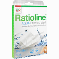 Ratioline Aqua Duschpflaster Plus Steril 10x15cm 5 Stück