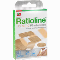 Ratioline Elastic Pflasterstrips in 4 Größen 20 Stück