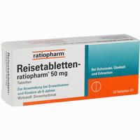 Reisetabletten Ratiopharm 20 Stück