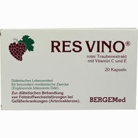 Res Vino Roter Trauben Extrakt Rotweintraubenextra Kapseln 20 Stück