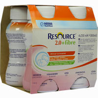 Resource 2.0 Fibre Erdbeere Fluid GHD Nutrition 4 x 200 ml