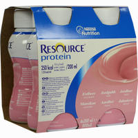 Resource Protein Drink Erdbeer Fluid 4 x 200 ml