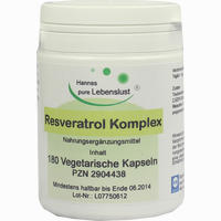 Resveratrol Komplex Vegi Kapseln 180 Stück