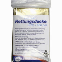 Rettungsdecke Gold/Silber 1 Stück