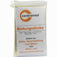 Rettungsdecke Gold/Silber 160x220cm 1 Stück